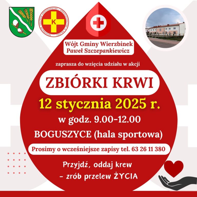 Zbiórka krwi w Boguszycach – podziel się życiem