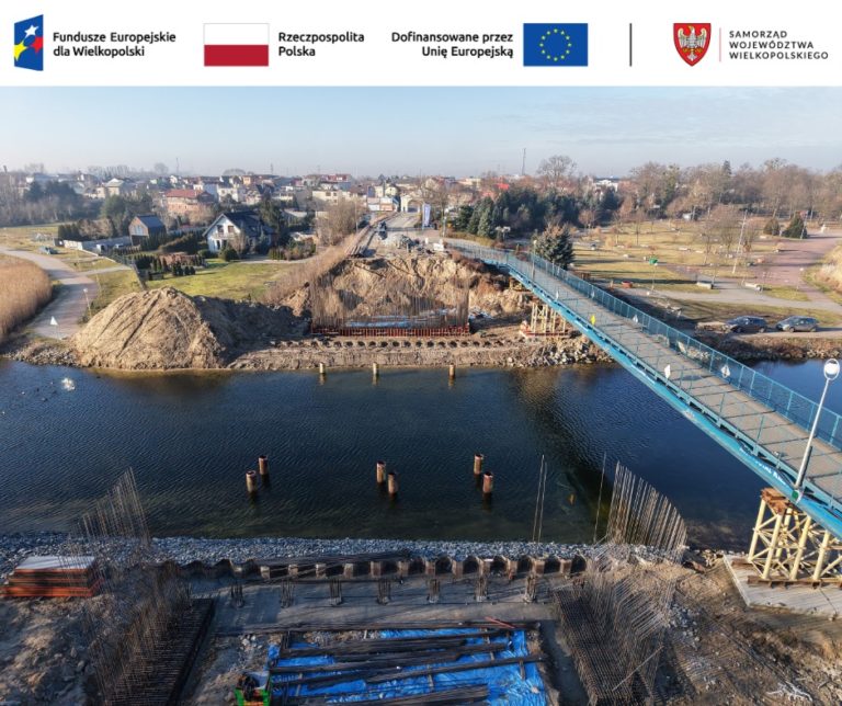 Budowa nowego mostu w Ślesinie na kolejnym etapie