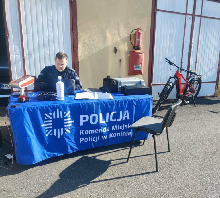 Bezpieczne jednoślady – konińska policja znakowała rowery