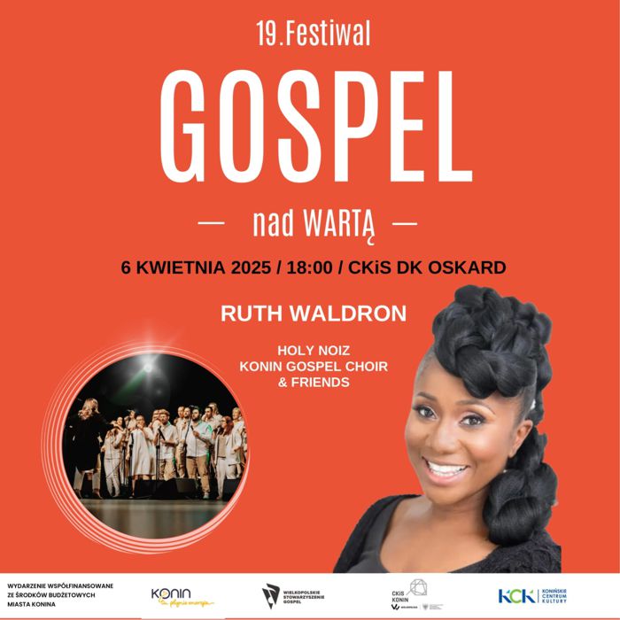 Międzynarodowy Festiwal Gospel nad Wartą – 19. edycja z udziałem Ruth Waldron