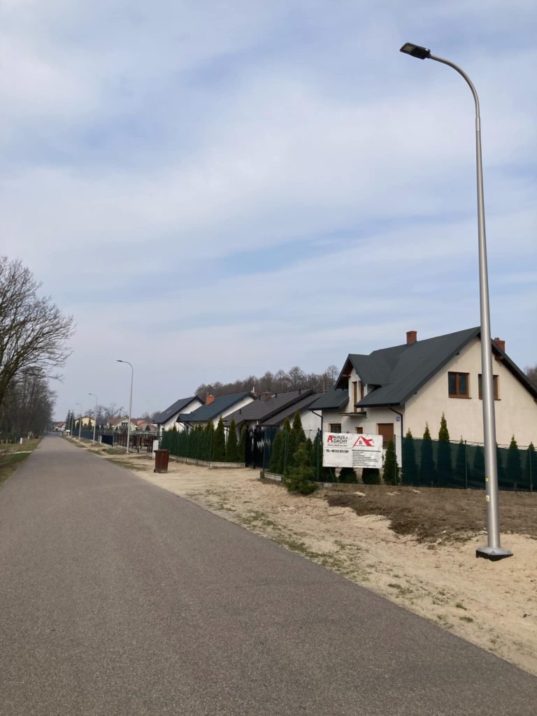 Nowe oświetlenie w Krępie