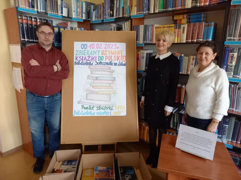 Zakończenie akcji zbierania książek dla Polskiej Biblioteki w Solecznikach