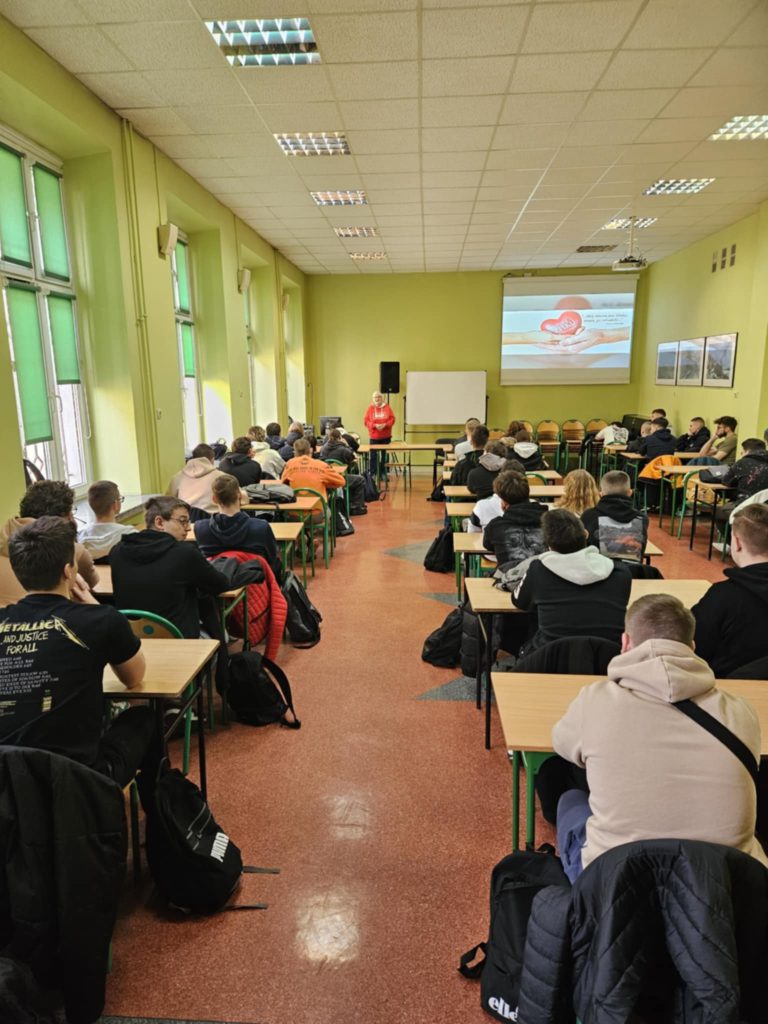 Jak zostać dawcą szpiku? Prelekcja w ZS CKU w Koninie