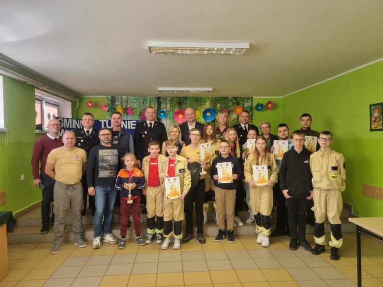 Eliminacje Gminne Ogólnopolskiego Turnieju Wiedzy Pożarniczej „Młodzież zapobiega pożarom” w Lubstowie