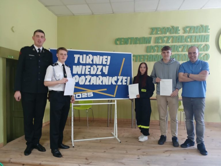 Eliminacje Ogólnopolskiego Turnieju Wiedzy Pożarniczej w ZS CKU w Koninie