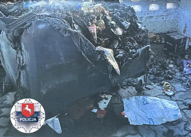 Sprawca seryjnych podpaleń śmietników zatrzymany przez konińskich kryminalnych