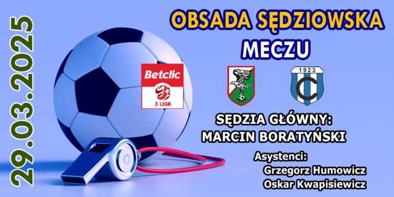 PZPN ogłosił obsadę sędziowską 23. kolejki Betclic 3. Ligi
