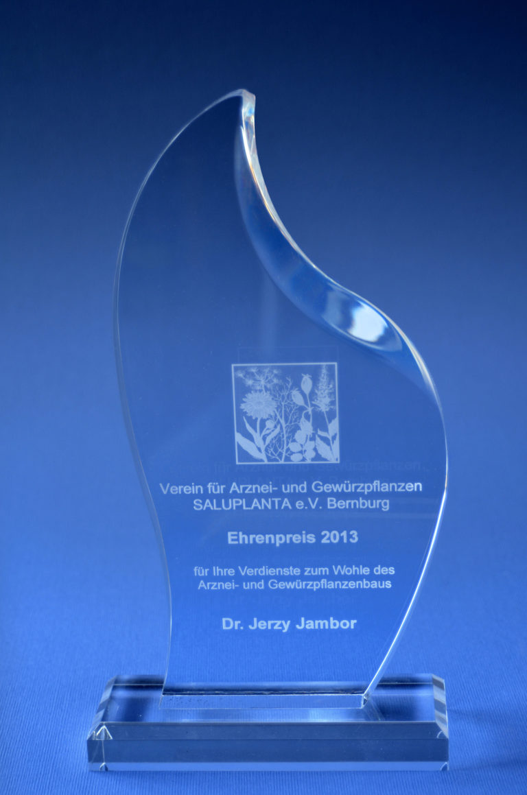 Dr Jerzy Jambor honorowym członkiem Stowarzyszenia Saluplanta