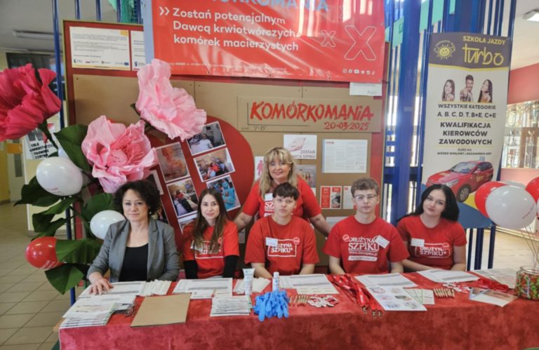 „Komórkomania” w ZS CKU w Koninie – 11 osób dołączyło do grona potencjalnych dawców szpiku