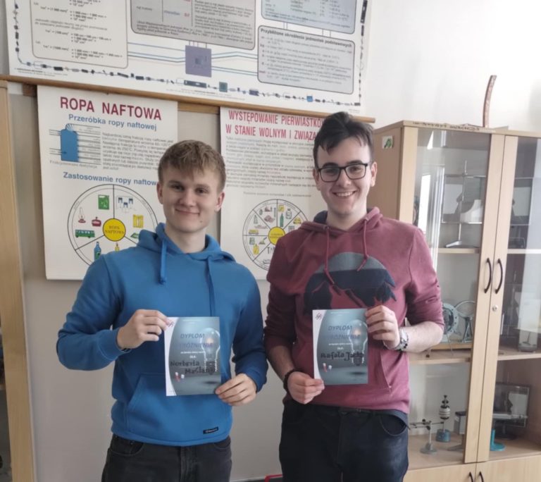 Wyróżnienia dla uczniów ZSCKU w Koninie w Ogólnopolskim Konkursie Fizycznym „Eureka”