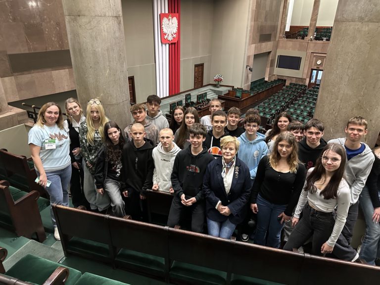 Ósmoklasiści z Gminy Ślesin w Sejmie i sercu Warszawy