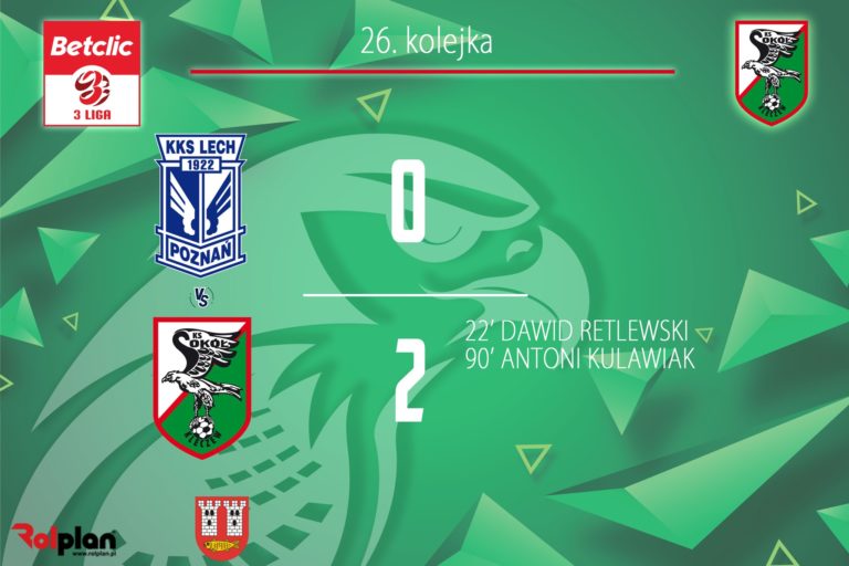 Zwycięstwo Sokoła Kleczew z Lechem II Poznań – trzy punkty na koncie