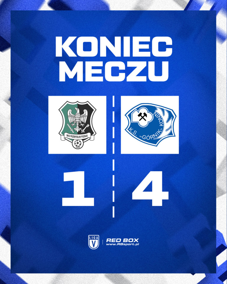 Zwycięstwo Górnika Konin na wyjeździe. Przemysław Poznań pokonany 4:1