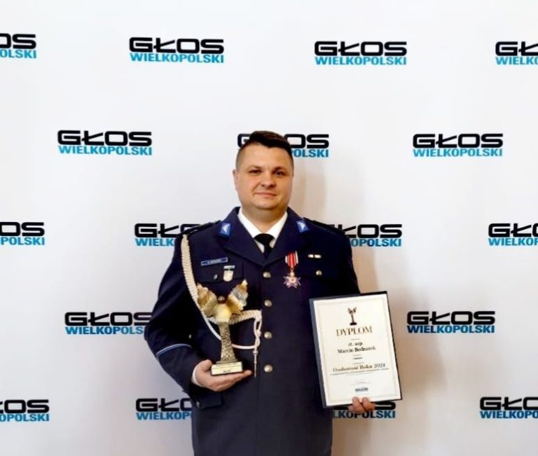 St. asp. Marcin Bednarek z Konina wyróżniony w plebiscycie „Osobowość Roku 2024”