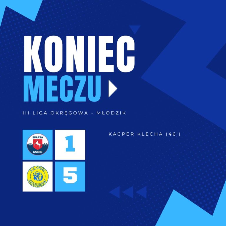 MKS Sparta Konin: Lepsza gra, ale porażka z Orłem Grzegorzew