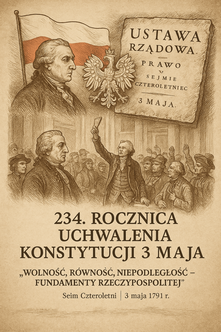 234. Rocznica Konstytucji 3 Maja. Symbol nowoczesnego ducha Rzeczypospolitej