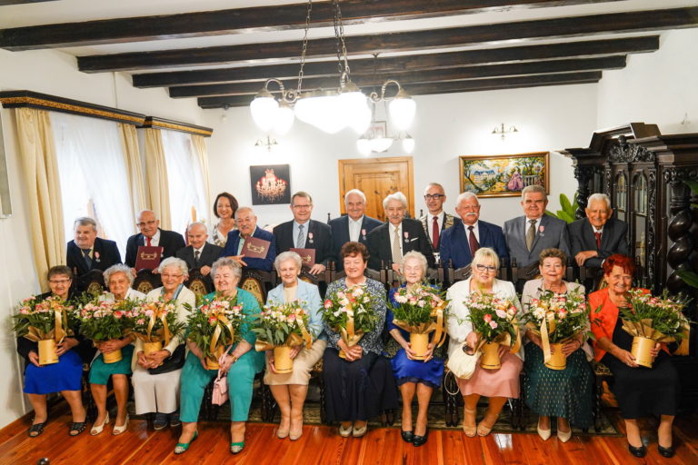 Uhonorowanie długoletniego pożycia małżeńskiego w Koninie