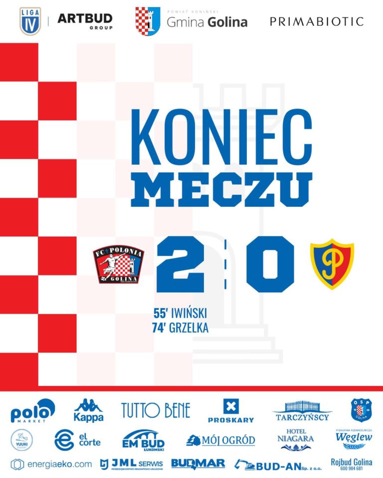 Polonia Golina z kolejnym zwycięstwem. Pewna wygrana nad zespołem z Chodzieży