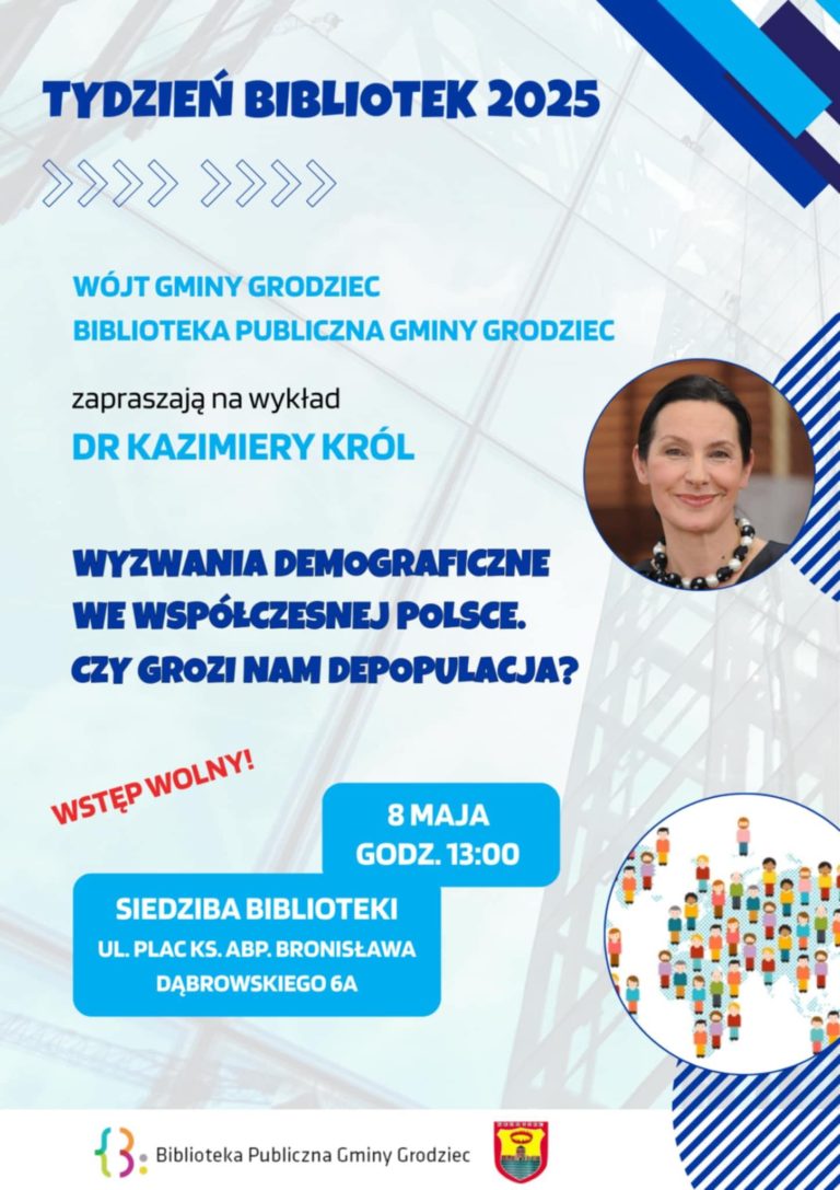 Czy grozi nam depopulacja? Wykład dr Kazimiery Król w Grodźcu