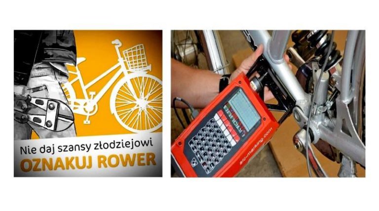 Znakowanie rowerów przez Komendę Miejską Policji w Koninie