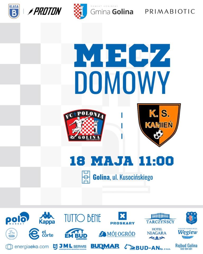 Zapowiedź meczu: Polonia Golina – K.S. Kamień