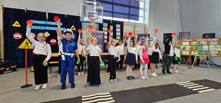 Dzieci z gminy Rychwał pokazały, że z Policją może być bezpiecznie i kreatywnie
