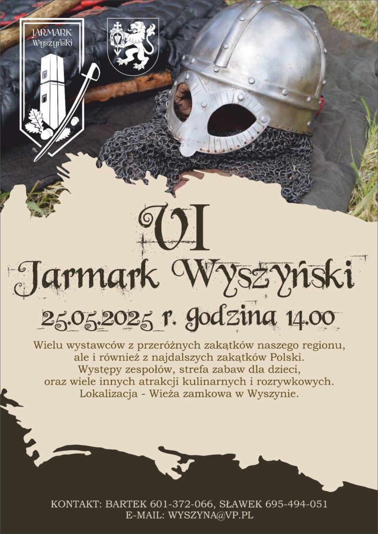 Zaproszenie na VI Jarmark Wyszyński – tradycja, smak i atrakcje dla całej rodziny