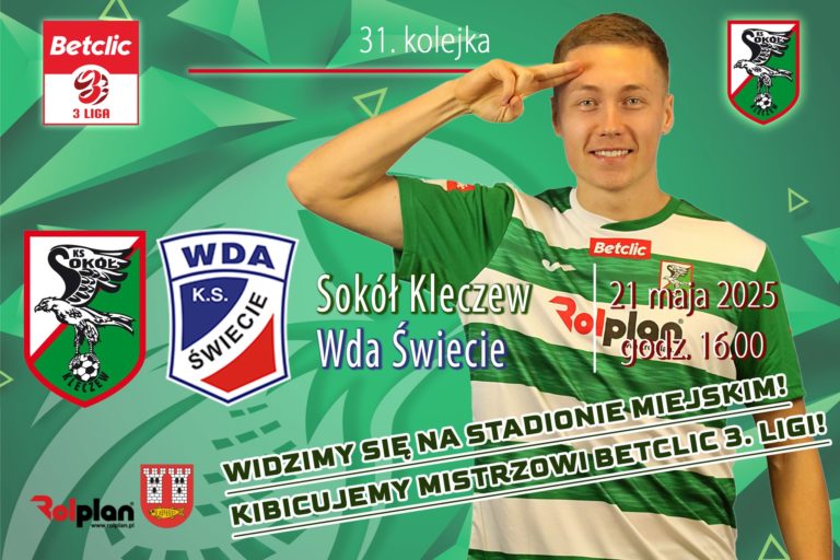 Lider z Kleczewa podejmie Wdę Świecie. Sokół walczy o podtrzymanie serii zwycięstw