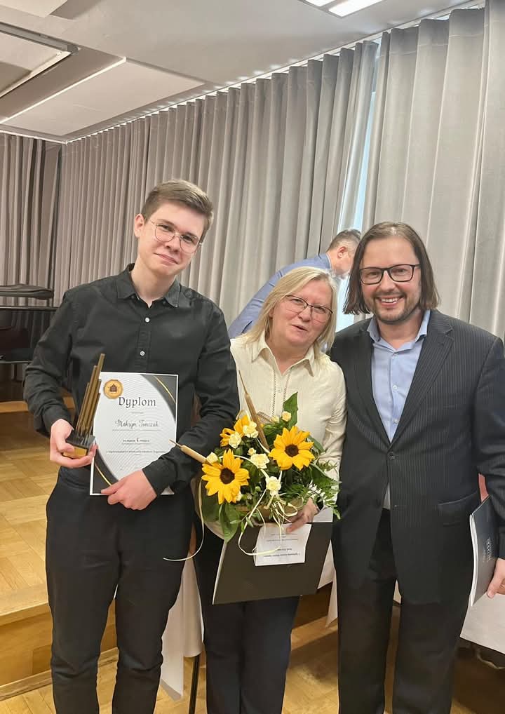 Wielki sukces Maksyma Tomczaka z PSM w Koninie na ogólnopolskim konkursie organowym w Sanoku