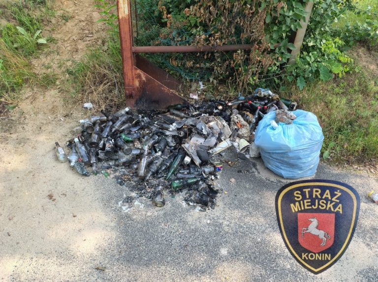 Podpalenie odpadów po pracach społecznych – apel Straży Miejskiej o czujność i odpowiedzialność