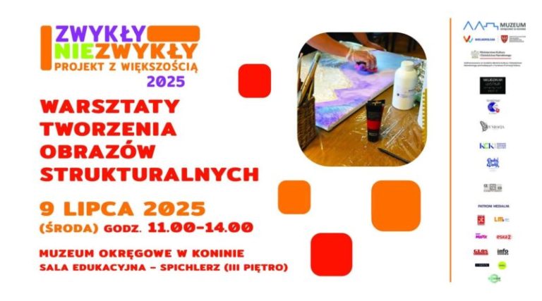 Warsztaty malarstwa strukturalnego dla seniorów w Spichlerzu – twórczość, pasja i integracja