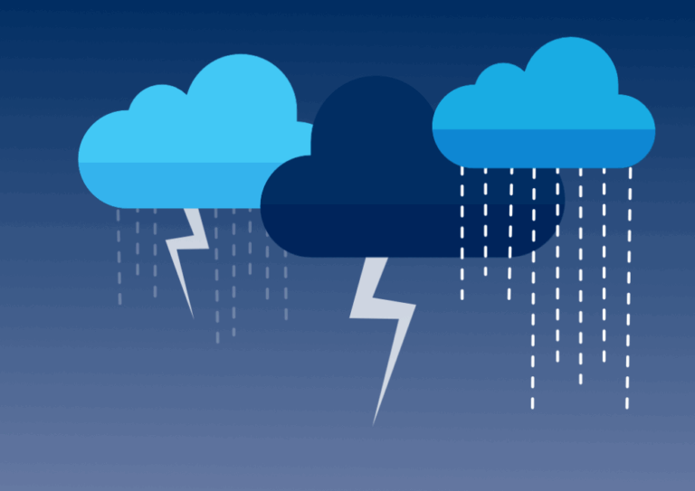 UWAGA. Ostrzegamy przed burzami!