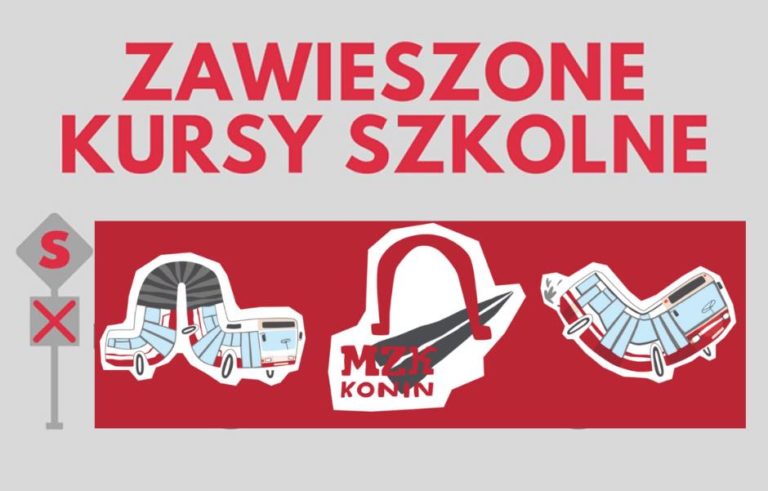 Wakacyjne zawieszenie kursów szkolnych MZK Konin