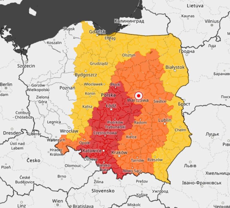 Uwaga! Alert RCB: Intensywne burze i ulewy – możliwe podtopienia