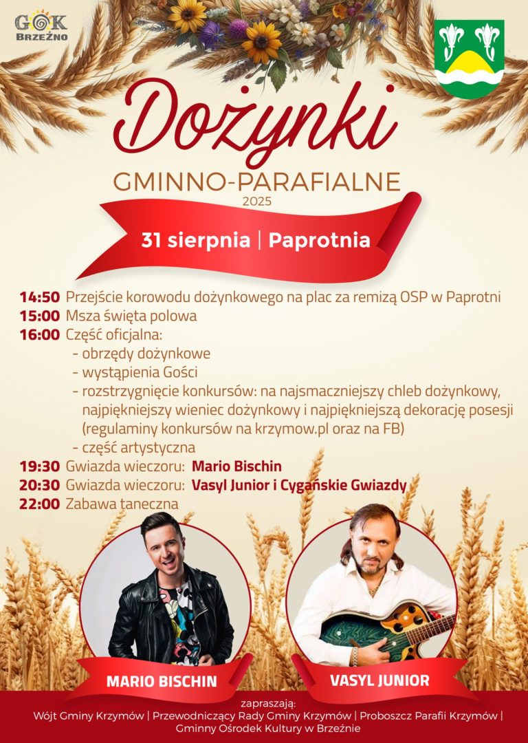 Dożynki Gminno-Parafialne 2025 Paprotnia