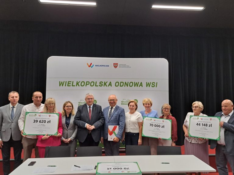 Trzy sołectwa z gminy Rzgów z dofinansowaniem w ramach konkursu „Pięknieje Wielkopolska Wieś”