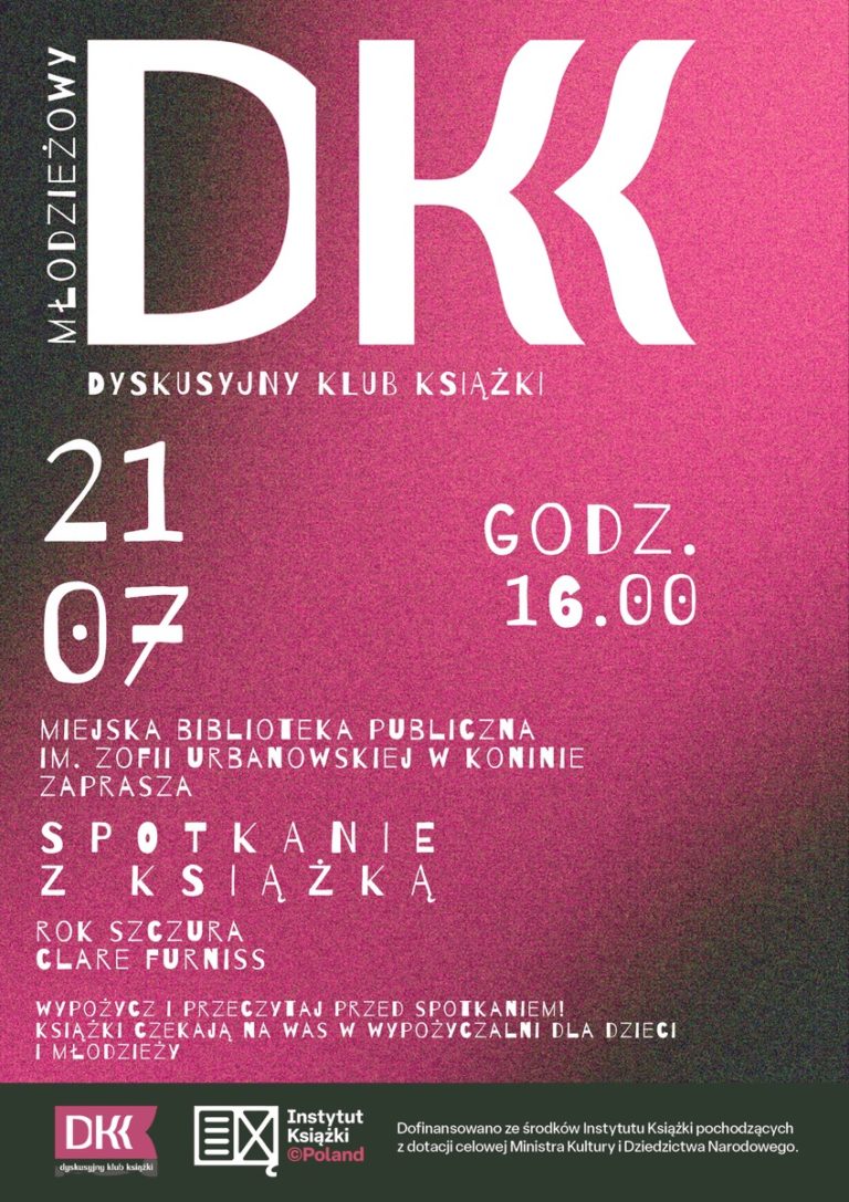 Wakacyjne spotkanie Młodzieżowego DKK w Koninie. W centrum rozmów „Rok szczura” Clare Furniss