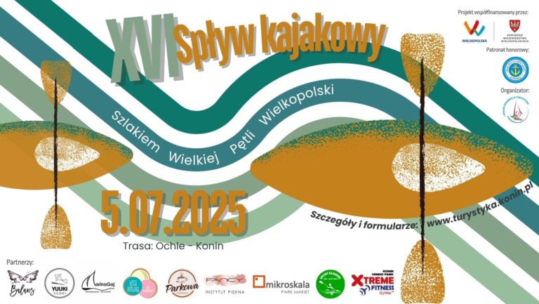 XVI Spływ kajakowy „Szlakiem Wielkiej Pętli Wielkopolski” już 5 lipca – ponad 100 kajakarzy na trasie Ochle–Konin