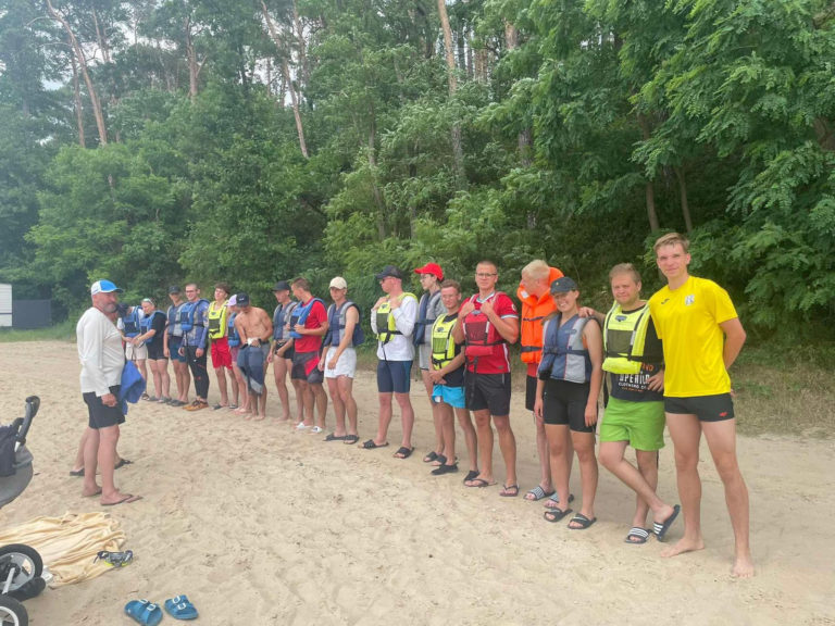 Studenci wychowania fizycznego z ANS w Koninie na letnim obozie w Ślesinie