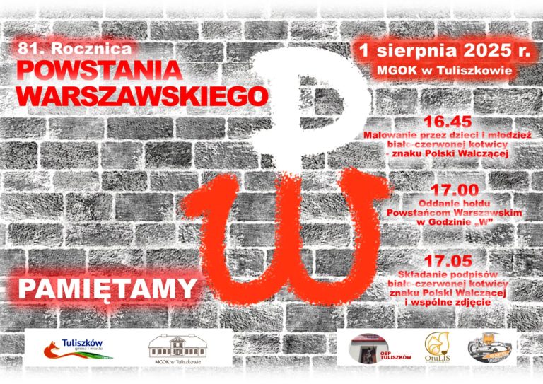 81. ROCZNICA POWSTANIA WARSZAWSKIEGO W TULISZKOWIE