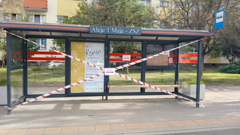 Przystanek „Aleje 1 Maja – ZSZ” przeniesiony do odwołania