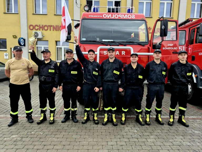 GMINNE ZAWODY SPORTOWO-POŻARNICZE W SOMPOLNIE