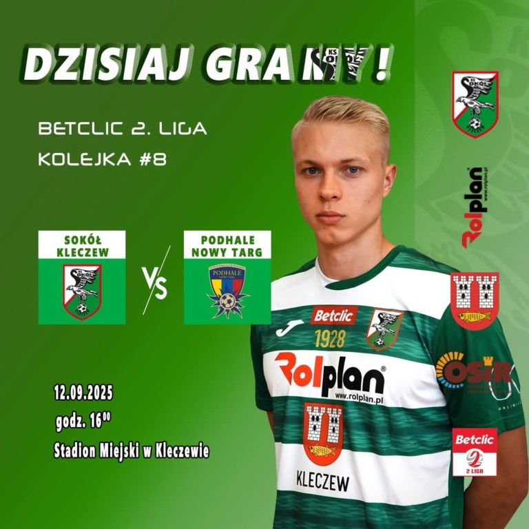 Sokół Kleczew podejmuje Podhale Nowy Targ – emocje na stadionie