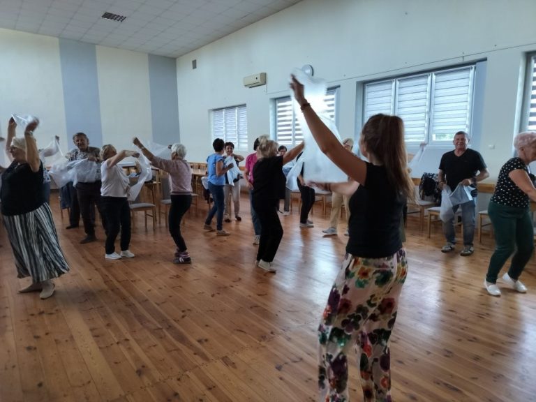 PIERWSZE ZAJĘCIA CHOREOTERAPEUTYCZNE W RAMACH PROJEKTU „KULTURĘ TWORZYMY”