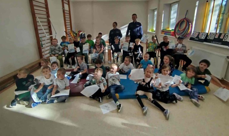 Policjanci z Kleczewa o bezpieczeństwie wśród najmłodszych