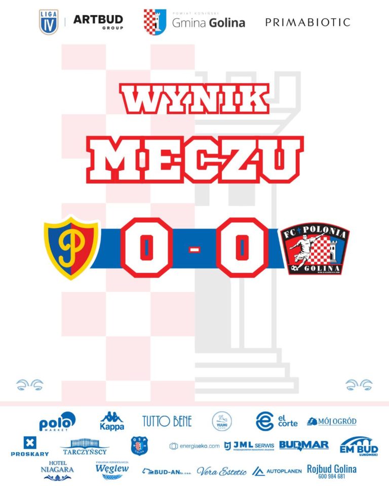 WYNIK Z BOISKA UTRZYMANY – POLONIA GOLINA Z REMISEM W CHODZIEŻY