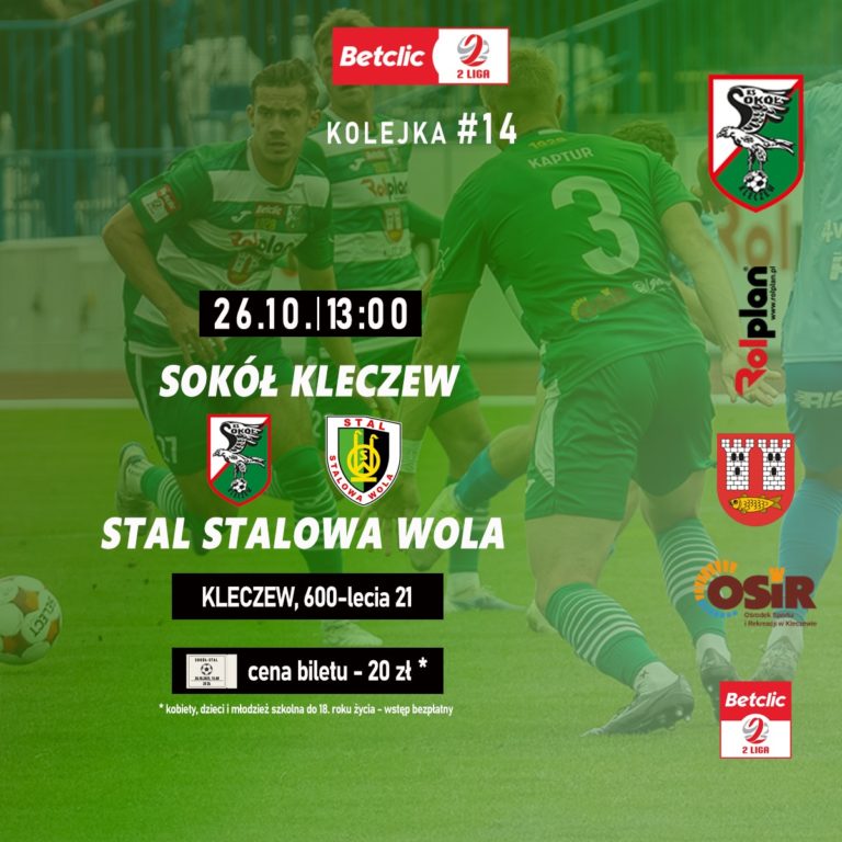 Sokół Kleczew podejmie spadkowicza z 1. ligi – Stal Stalowa Wola już w najbliższą niedzielę