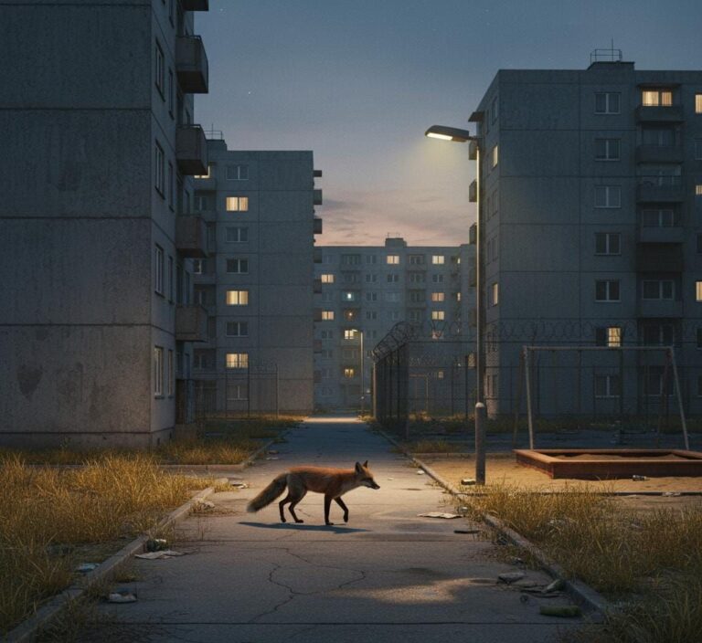 Błąkający się lis w rejonie ulicy Górniczej w Koninie – apel Straży Miejskiej o ostrożność