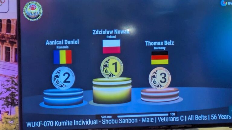 Sukces trenera! Złoto w kumite oraz wysokie miejsce w kata