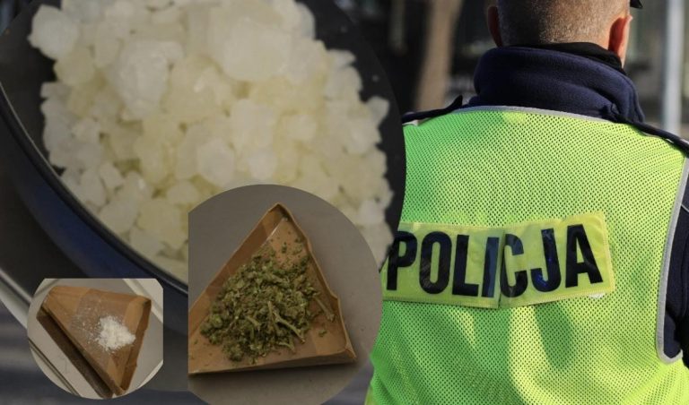 Zatrzymania w Koninie. Policja zabezpieczyła narkotyki i broń